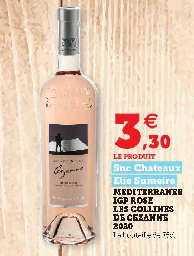 méditerranée igp rose les collines de cezanne 2020 snc chateaux elie sumeire