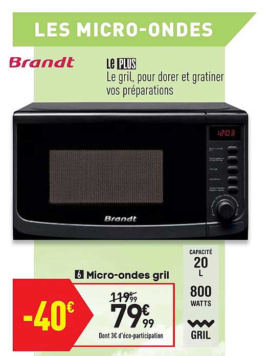 micro-ondes gril brandt
