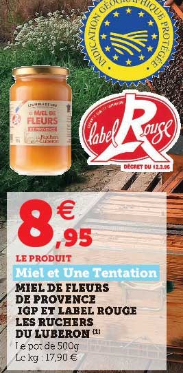 miel de fleurs de provence igp et label rouge les ruchers du luberon miel et une tentation
