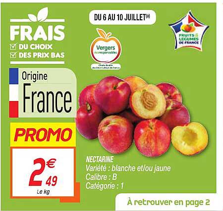 nectarine blanche et-ou jaune