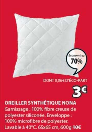oreiller synthétique nona