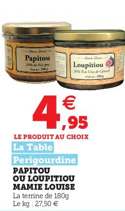 papitou ou loupitiou mamie louise la table périgourdine