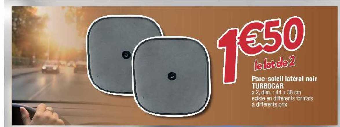 pare-soleil latéral noir turbocar