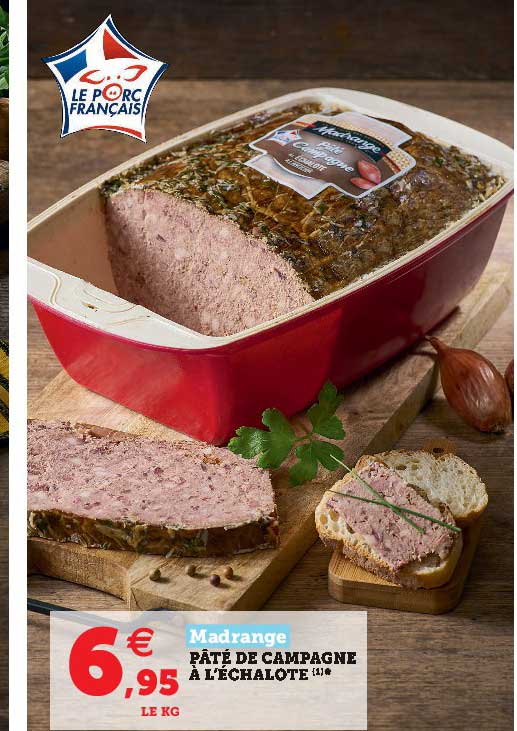 pâté de campagne à l'échalote madrange