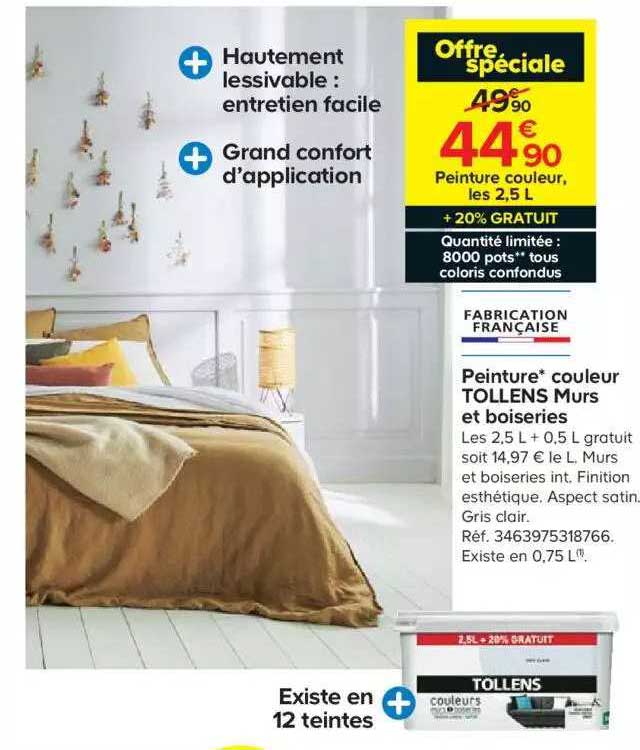 peinture couleur tollens murs et boiseries