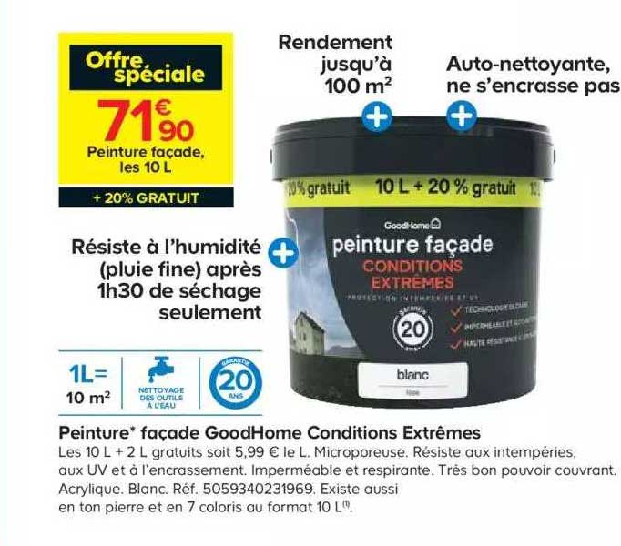 peinture façade goodhome conditions extrêmes