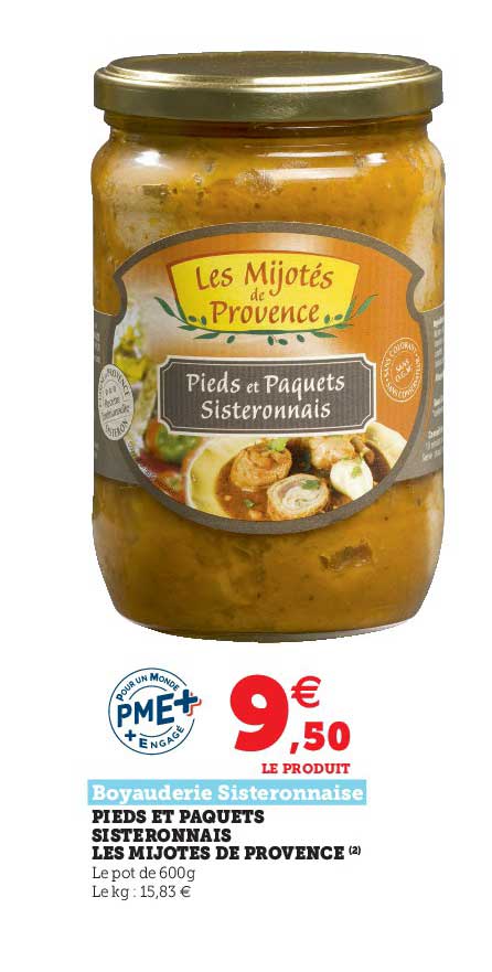 pieds et paquets sisteronnais les mijotes de provence boyauderie sisteronnaise