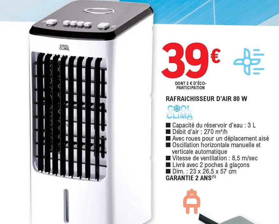 rafraîchisseur d'air 80 w cool clima