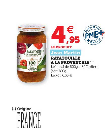 Ratatouille à La Provencale Jean Martin