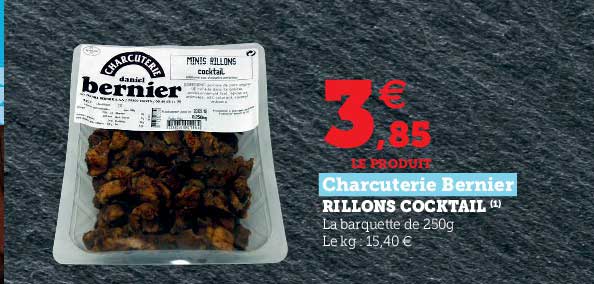 rillons cocktail charcuterie bernier