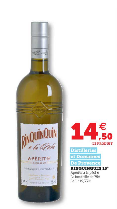 Rinquinquin 15° Distilleries Et Domaines De Provence