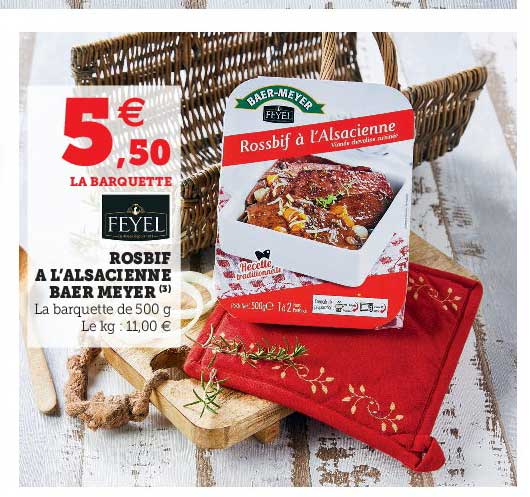 Rosbif à L'alsacienne Baer Meyer Feyel