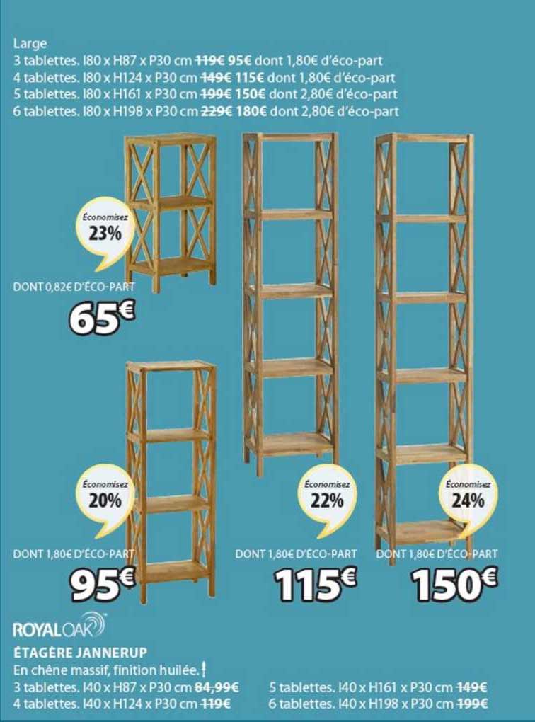 royaoak étagère jannerup