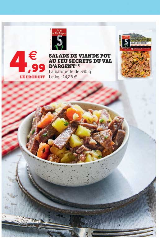 salade de viande pot au feu secret du val d'argent
