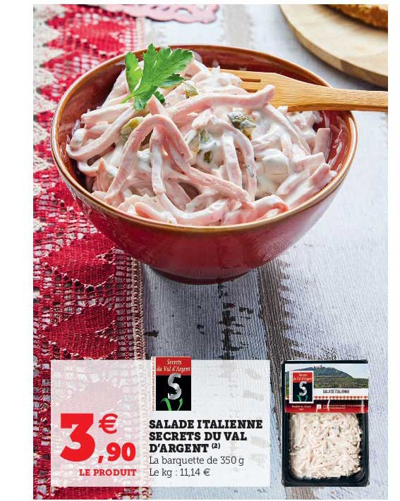 salade italienne secrets du val d'argent