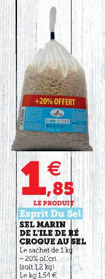 sel marin de l'île de ré croque au sel