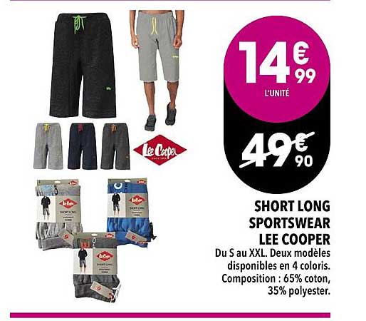 short long sportswear lee cooper
