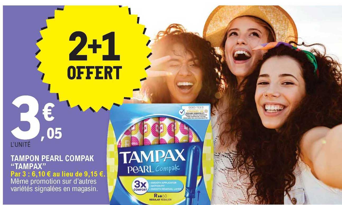 tampon pearl compak "tampax"