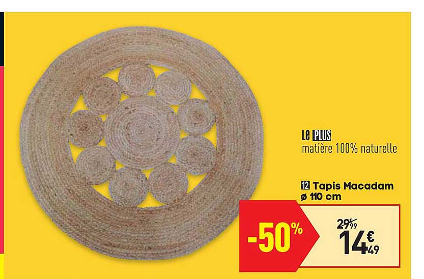 tapis macadam 110 cm