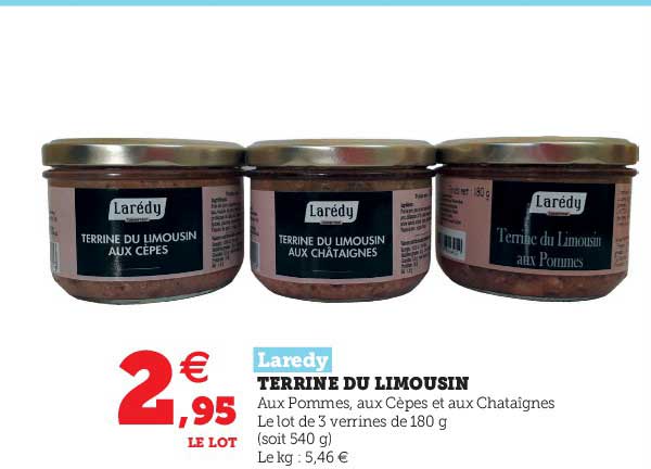terrine de limousin larédy