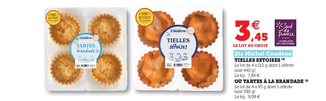 tielles sétoises ou tartes à la brandade ets michel coudène