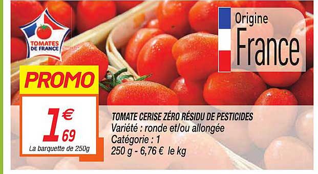 tomate cerise zéro résidu de pesticides