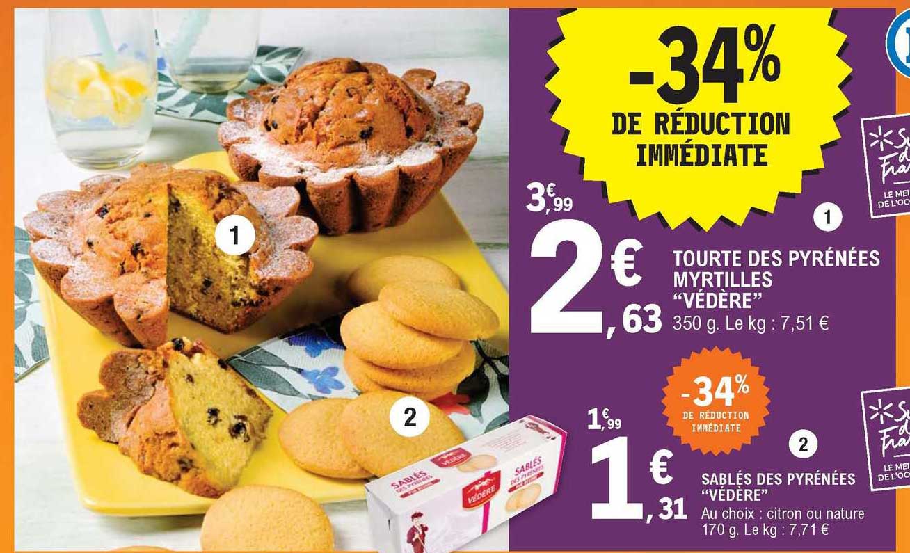 Tourte Des Pyrénées Myrtilles "védère"