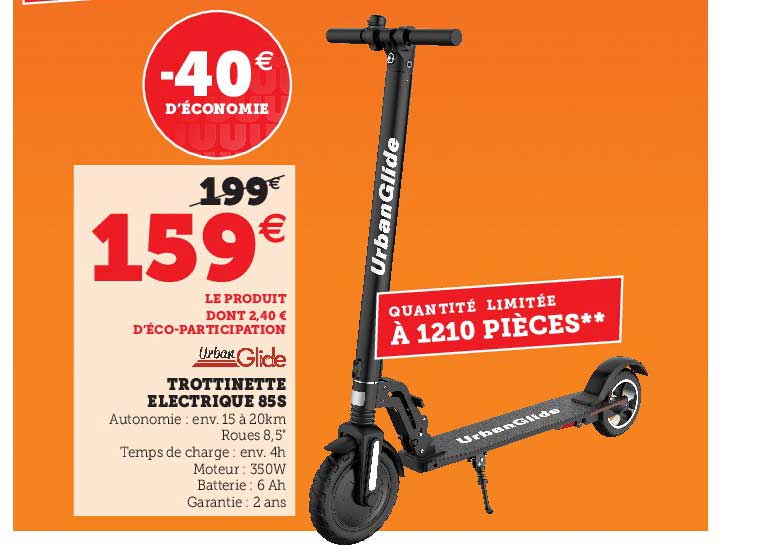 trottinettes électrique 85s urban glide