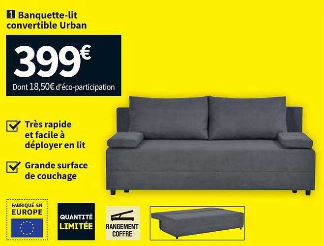 banquette-lit convertible urban