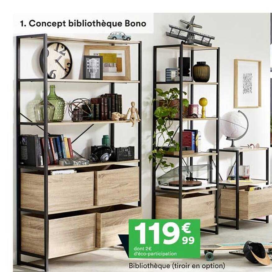 Bibliothèque (tiroir En Option)