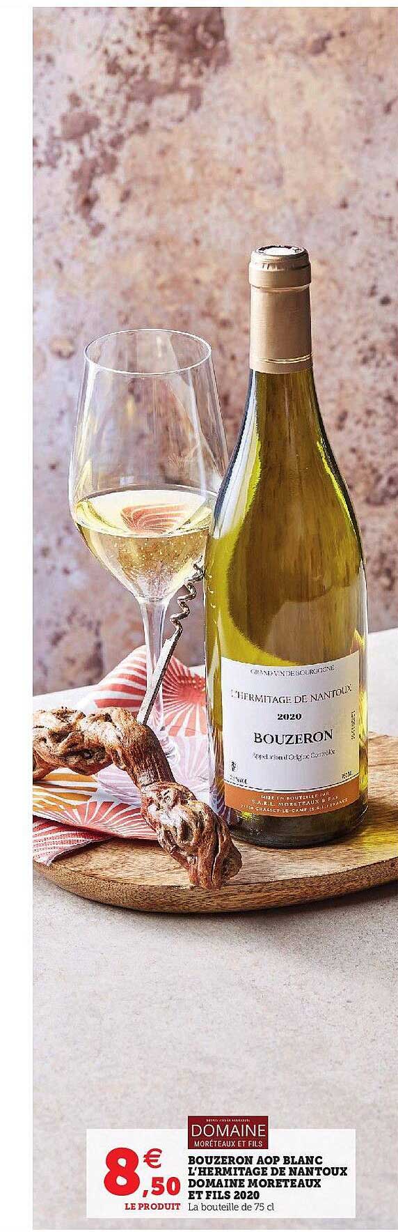 bouzeron aop blanc l'hermitage de nantou domaine moreteaux et fils 2020