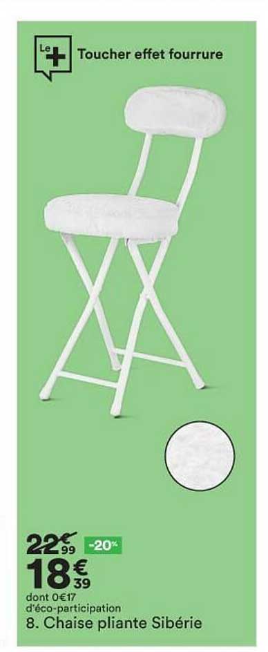 chaise pliante sibérie