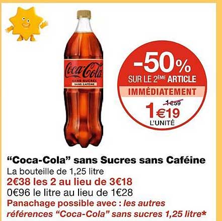 "coca-cola" sans sucre sans caféine