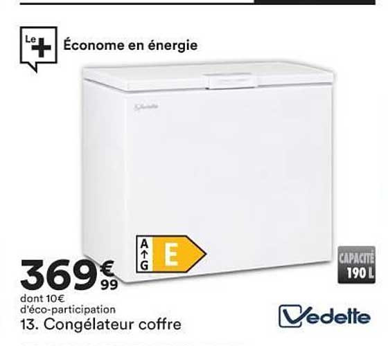 Congélateur Coffre Vedette