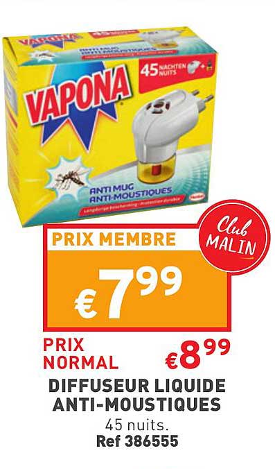 diffuseur liquide anti-moustiques