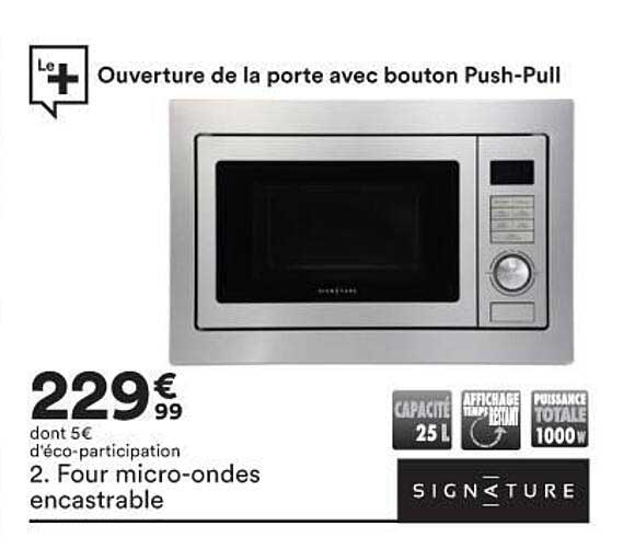 four micro-ondes encastrabel signature