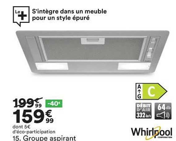 groupe aspirant whirlpool