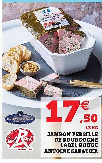 jambon persillé de bourgogne label rouge antoine sabatier