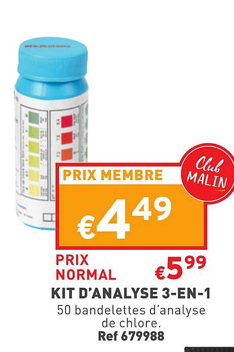 kit d'analyse 3-en-1