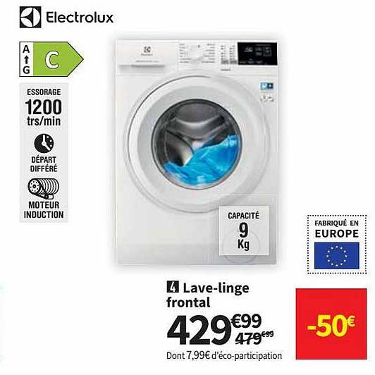 lave-linge frotal electrolux