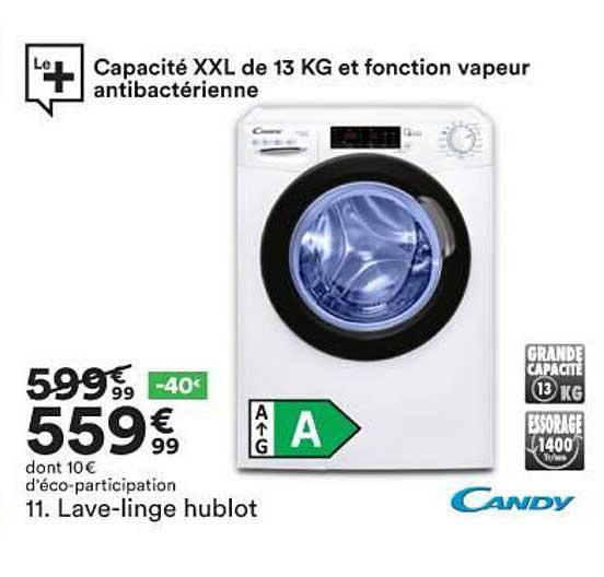 lave-linge hublot candy
