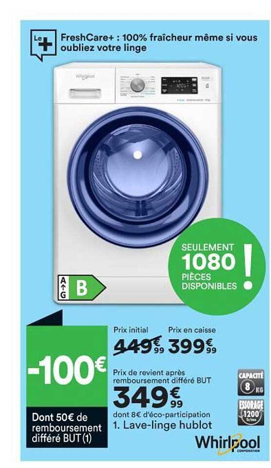 Lave-linge Hublot Whirlpool