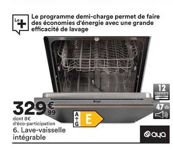 lave-vaisselle intégrable aya