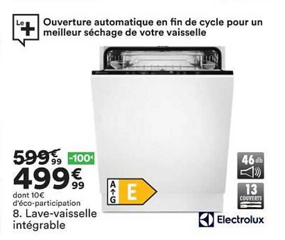 lave-vaisselle intégrable electrolux