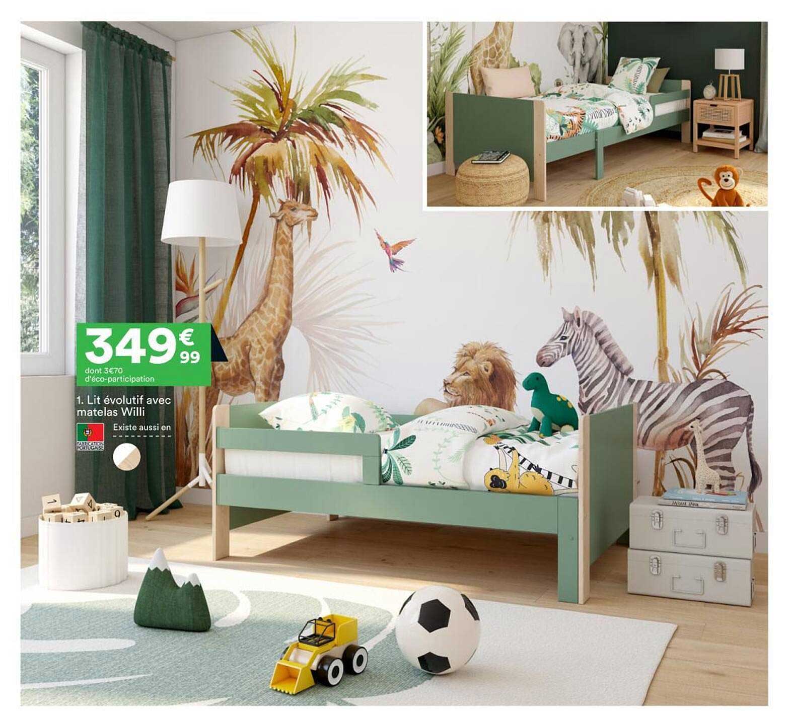 lit évolutif avec matelas willi