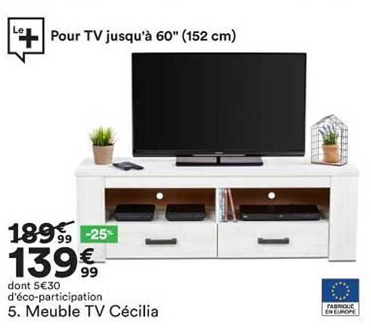 meuble tv cécilia