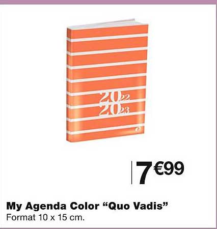 my agenda color "quo vadis"