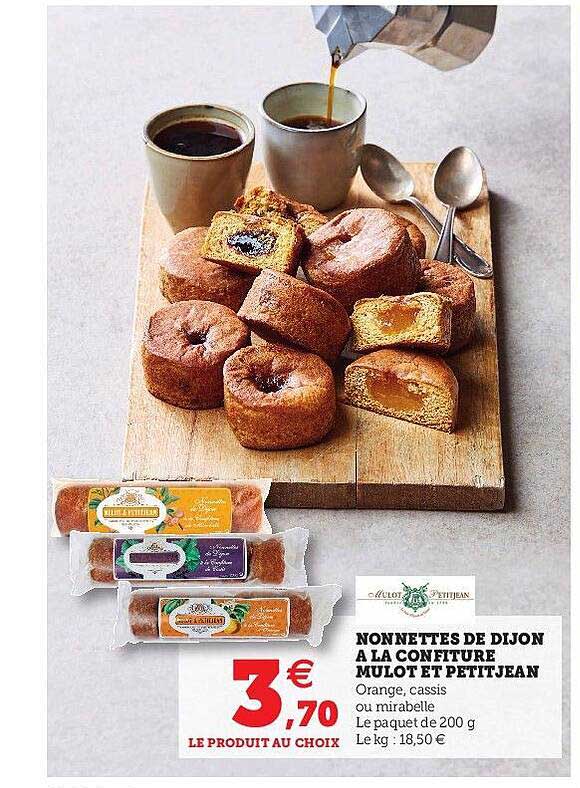 nonnettes de dijon à la confiture mulot et petit jean