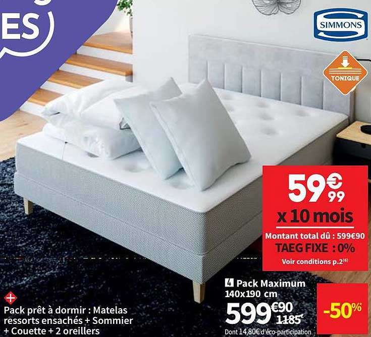 pack maximum simmons