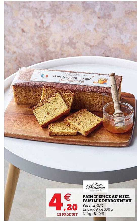 pain d'épice au miel famille perronneau